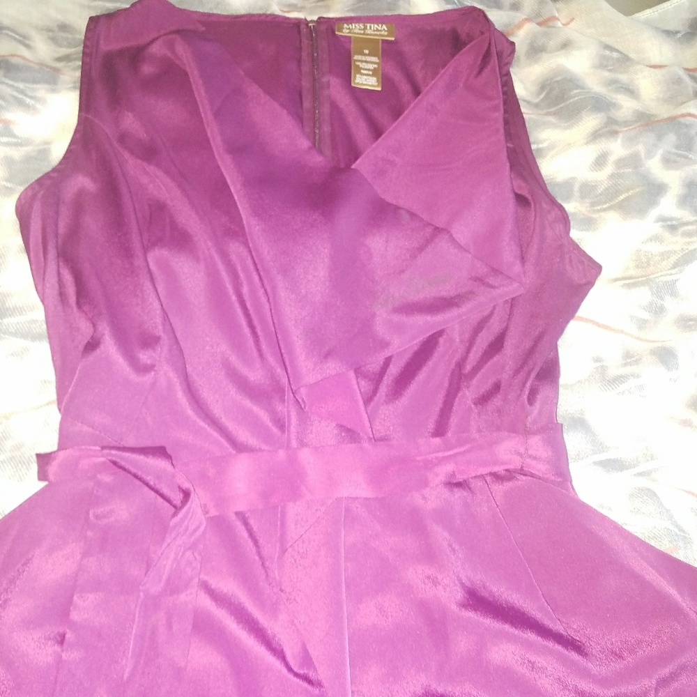 Miss Tina Purple Jumpsuit